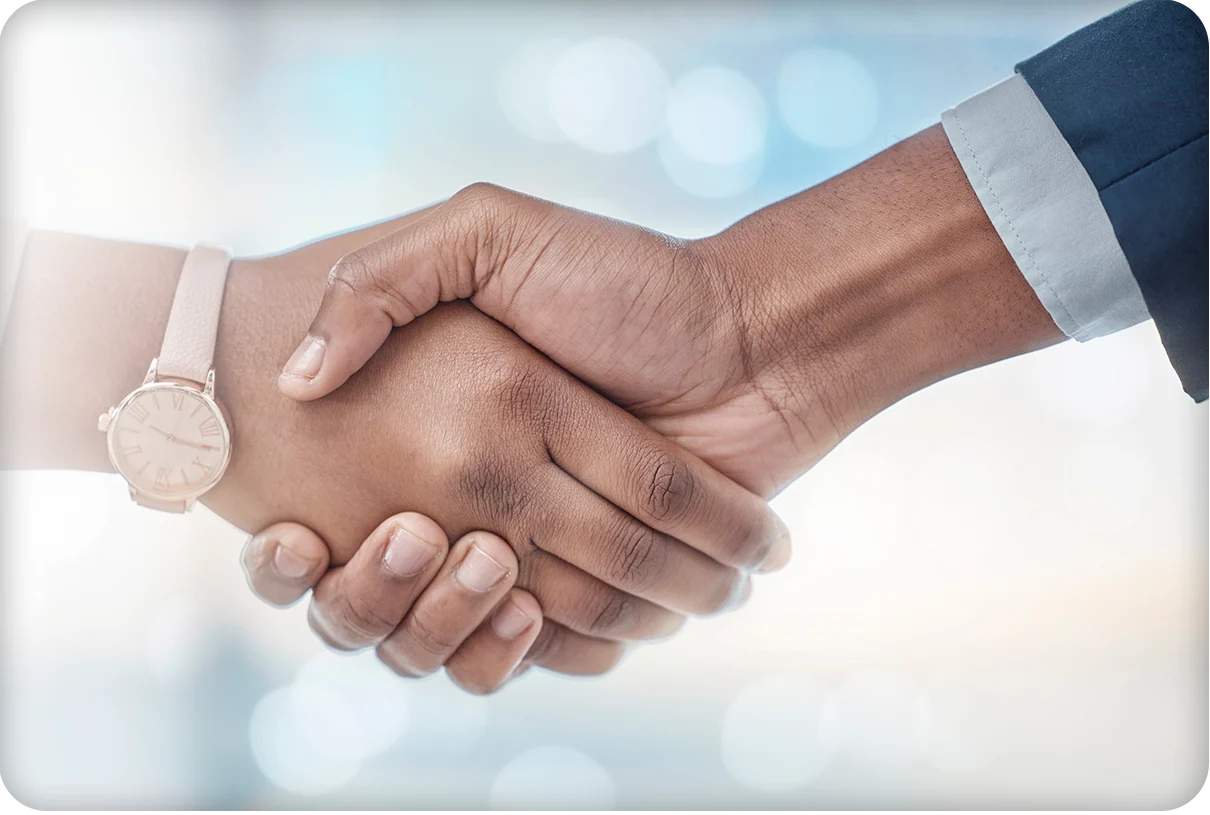 Partnership handshake